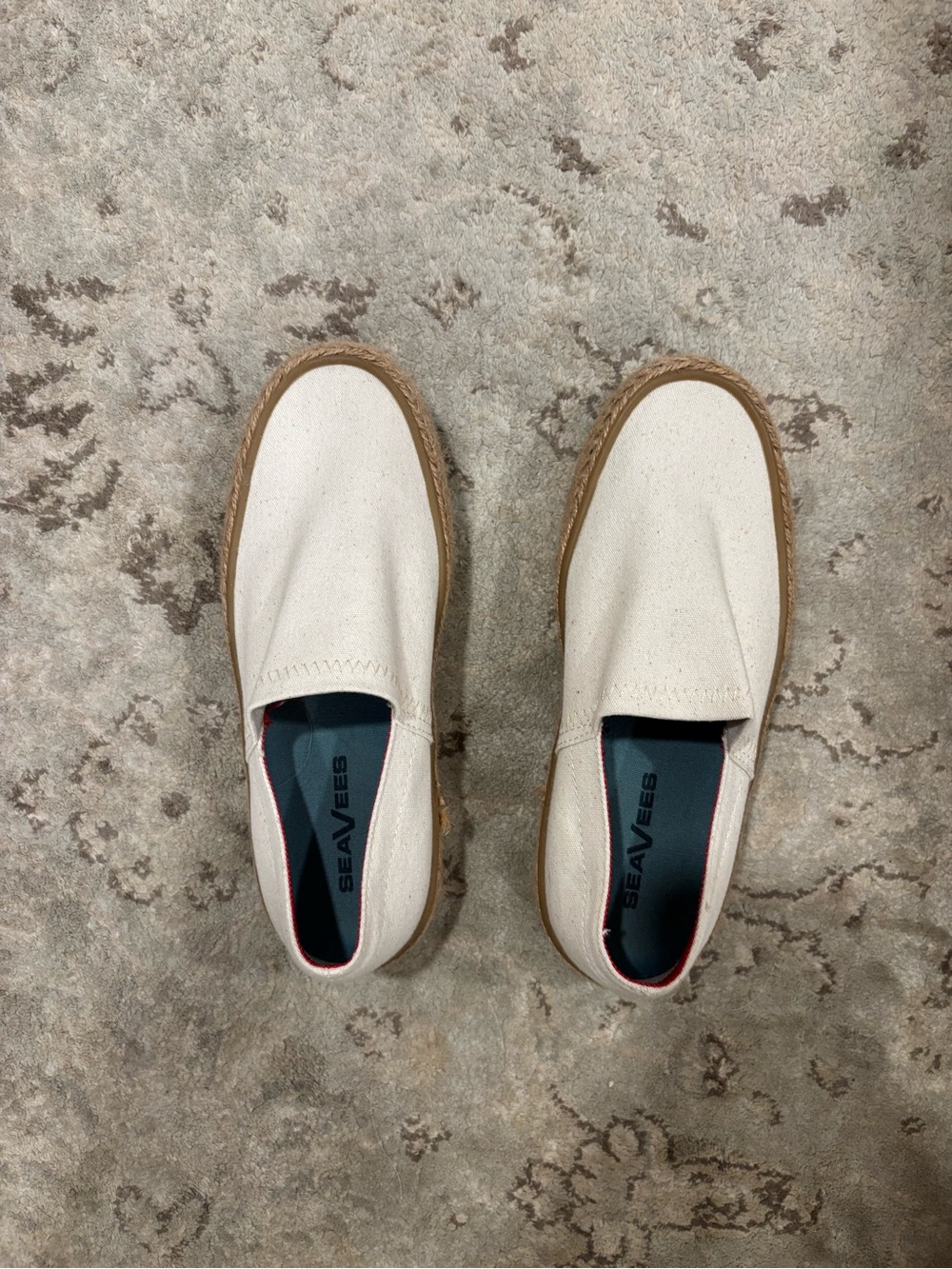 SeaVees Women’s Off White Canvas Slip-On Espadrilles